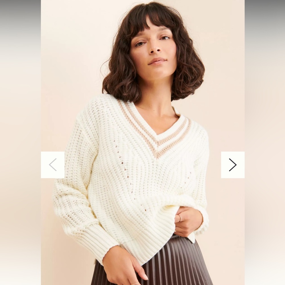 Anthropologie Sage The Label RenaissanceV-neck sweater, size XS